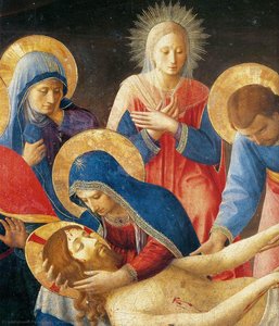Lamentation Over Christ (detail) — Fra Angelico, Early Renaissance