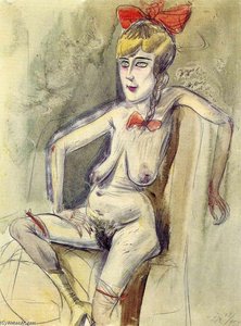 Prostitute - Girl With Red Bow — Otto Dix
