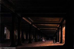 Colonnade under Trinity College Library