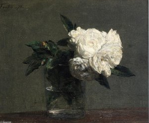 Roses 14 — Henri Fantin-latour