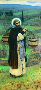 Saint Sergius' Labours (left Part Of The Triptych) — Mikhail Nesterov