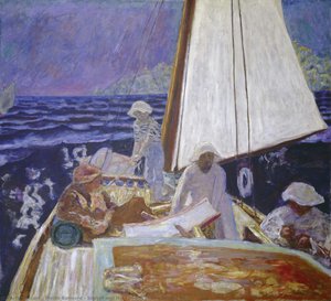 Signac And His Friends In The Sailing Boat — Pierre Bonnard, Nabis