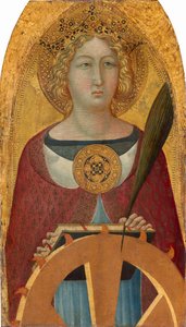 Saint Catherine Of Alexandria — Bulgarino Or Bologhini, Sienese School