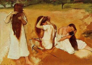 Women Combing Their Hair — Edgar Degas, Impressionism