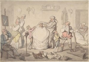 The Barber's Shop — Thomas Rowlandson