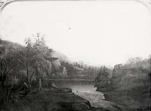 Western Hunters Encampment, (painting) — Robert Seldon Duncanson
