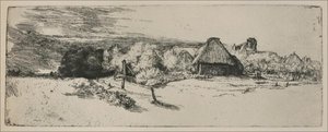 Landscape With A Ruined Tower And A Clear Foreground — Rembrandt Van Rijn
