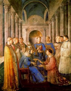 La Ordenación De San Lorenzo Como Diácono — Fra Angelico