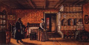 Room In The House Of Prokofy Pazukhin — Boris Mikhailovich Kustodiev