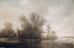 River Landscape — Pieter Jansz Van Asch