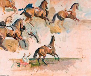Horse Studies — Sir Alfred James Munnings