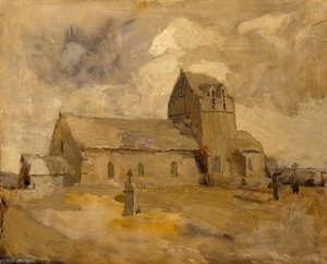 Village Church And Cemetery, Brittany — Frank Edwin Scott