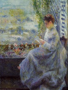 Madame Chocquet Reading — Pierre-auguste Renoir, Impressionism