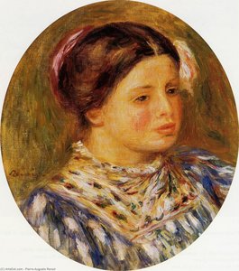 Girl In Blue — Pierre-auguste Renoir, Impressionist Movement