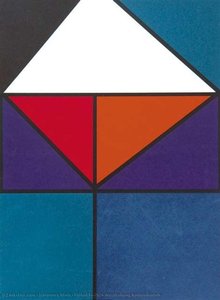 Plakat Für Ausstellung Baden-baden — Johannes Itten