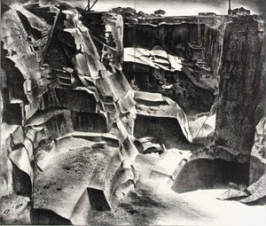 Granite Quarries — Louis Lozowick