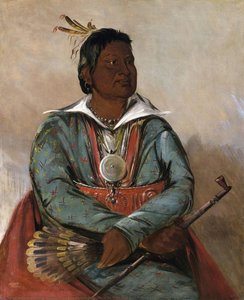 Mó-sho-la-túb-bee, He Who Puts Out And Kills, Chief Of The Tribe — George Catlin, American Romanticism