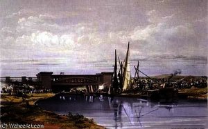 Railway Bridge Over The Regent's Canal — John Cooke Bourne