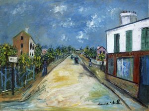 Road In Argenteuil, Val-d'oise — Maurice Utrillo