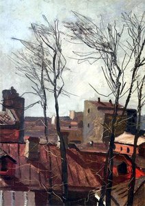 Spring. Roofs — Aleksandr Deyneka