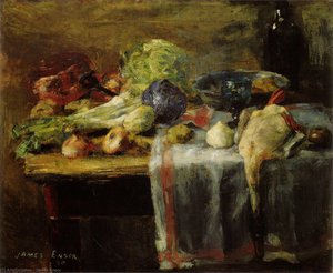 Still Life With Duck — James Ensor, Expressionism