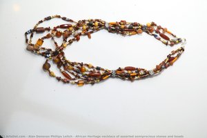 African Heritage Necklace Of Assorted Semiprecious Stones And Beads — Alan Donovan Phillips Leitch