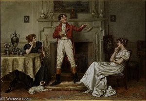 A Good Story — George Goodwin Kilburne