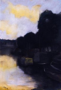 On A Canal — Lesser Ury