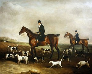 Michael Beverley With His Whipper In And Harriers,