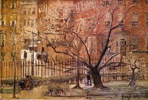 Gramercy Park — George Benjamin Luks, Ashcan School