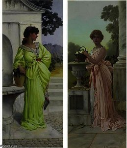 Two Beauties — Charles Frederick Lowcock