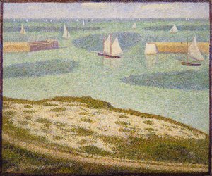 Port En Bessin (the Outer Harbor At High Tide) - — Georges Seurat
