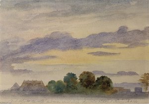 Landschaft In Der Abenddämmerung