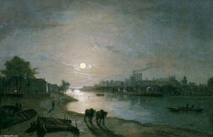 Windsor Castle By Moonlight — Abraham Pether