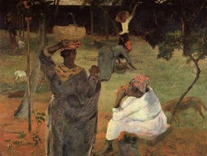 Mango Pickers, Martinique (also Known As Fruit-picking Or Mangoes) — Eugène Henri Paul Gauguin
