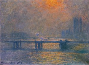 Charing Cross Bridge, The Thames — Claude Monet