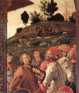 Adoration Of The Magi (detail) — Domenico Ghirlandaio, Early Renaissance