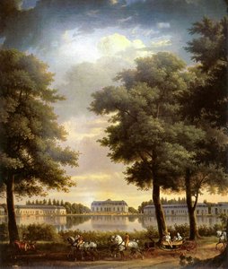 Viev Of Castle Benrath (duesseldorf, Germany) — Antoine Charles Horace Vernet Aka Carle Vernet