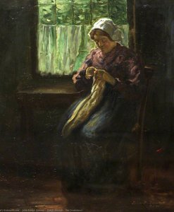 Dutch Interior – The Seamstress — John Patrick Downie