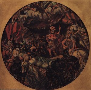 Joining Kazan To Russia. Allegory — Boris Mikhailovich Kustodiev