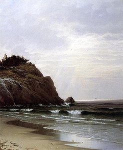 A Cloudy Day — Alfred Thompson Bricher, Hudson River School