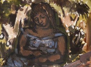 A Girl with Grasses