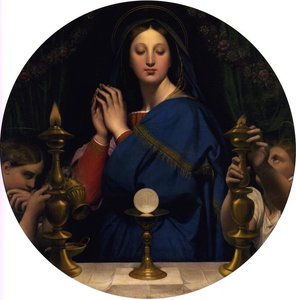 The Virgin Of The Host — Jean-auguste-dominique Ingres, Neoclassicism