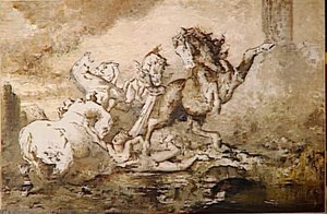 Diomède Dévoré Par Ses Chevaux — Gustave Moreau
