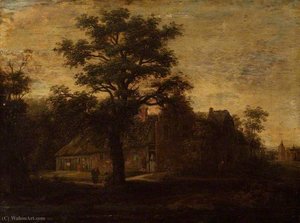 Landscape With A House By A Wood — Emanuel Murant