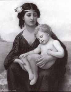 By The Seashore — Elizabeth Jane Gardner Bouguereau