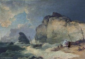 Coastal Scene — Philip James De Loutherbourg