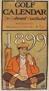 'golf Calendar', (45 X 24 Cm) (1899) — Edward Penfield