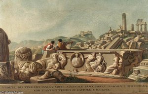A View Of Tyndareus From The South — Luigi Mayer