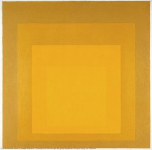 Study For Homage To The Square. Departing In Yellow — Josef Albers, Minimalism